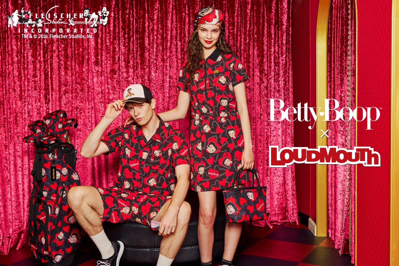 【LOUDMOUTH × Betty Boop™】遊び心満載の2026年春夏コラボコレクションが2026年3月19日（木）より発売開始！