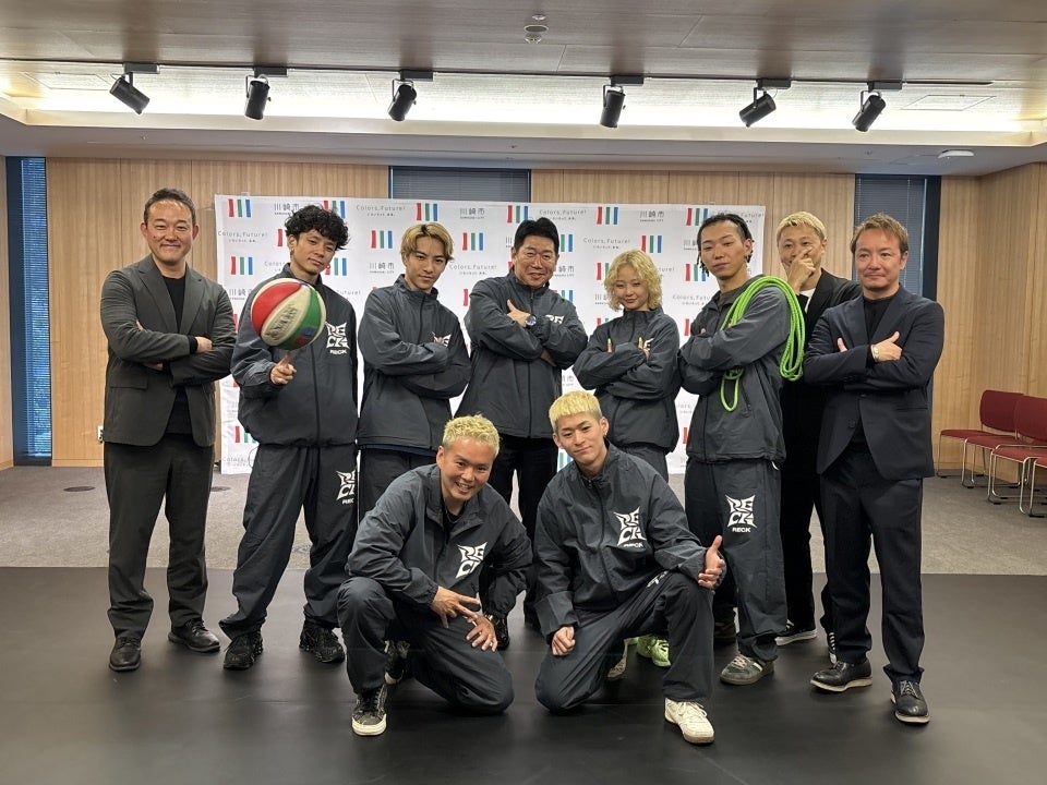 ３月１７日（火）、カワサキ文化公園を拠点に活動するアーバンスポーツの新チーム「RECK」のメンバーが市長を表敬しました！