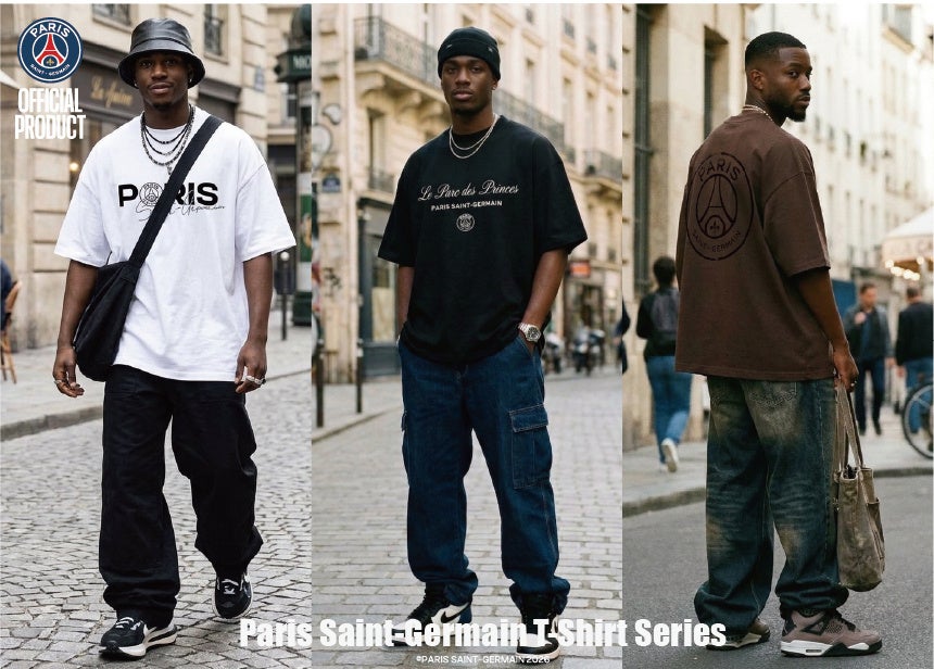 E-COMEGROUPより、パリ・サンジェルマン（ PSG ）のアイコニックなロゴを配したTシャツがリリース！！