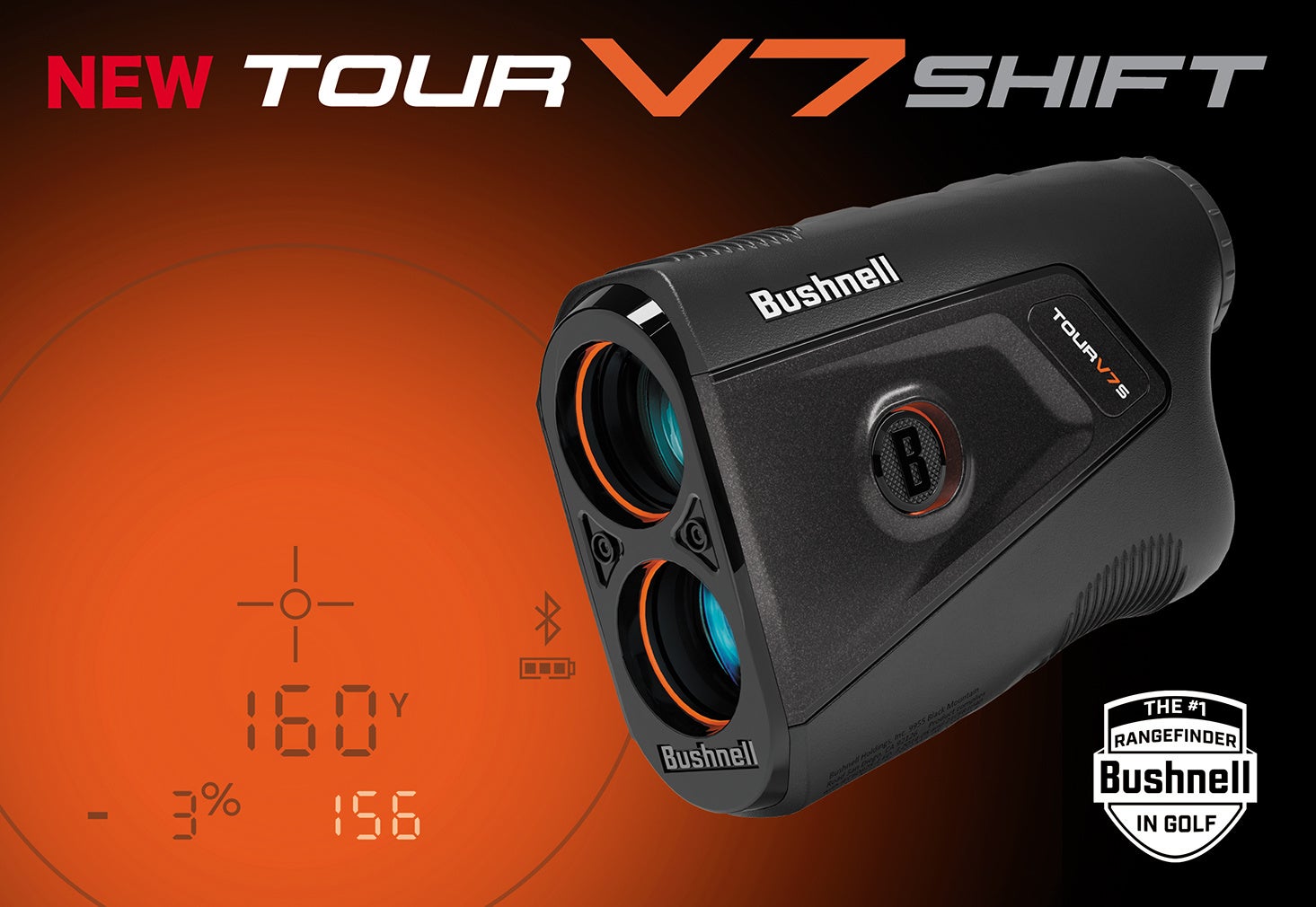 ブッシュネルゴルフ、赤/緑OLEDディスプレイに加え、新たに「レンジリコール機能」も搭載したピンシーカーツアーV7シフトジョルト、4月24日(金)新発売！
