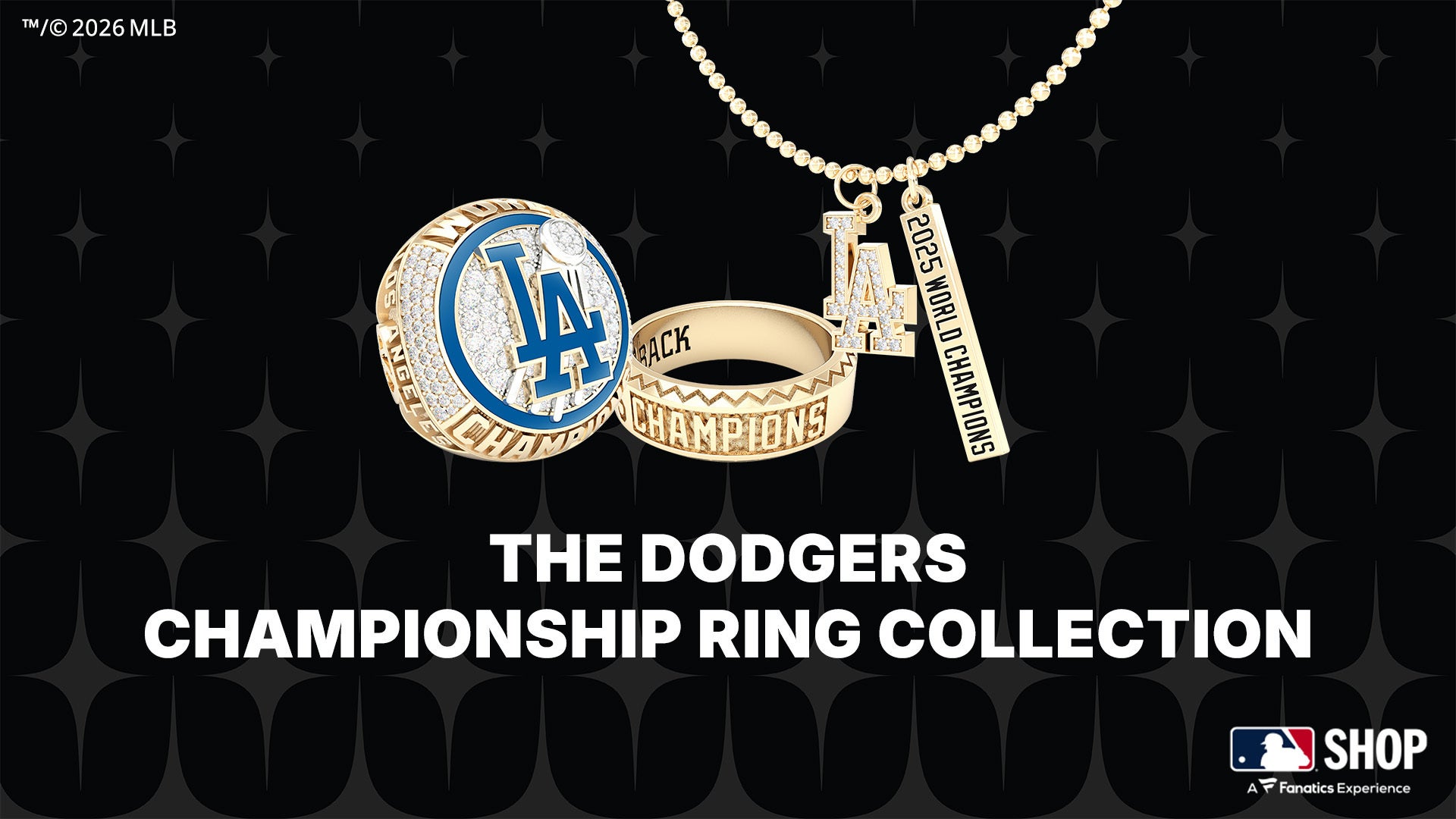 MLBワールドシリーズ連覇記念 ドジャース チャンピオンリングコレクションを4月10日より受注販売開始