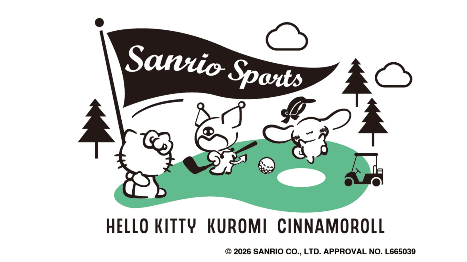 スポーツウエア＆グッズコレクション「Sanrio Sports」2026年4月15日（水）よりゴルフコレクション発売