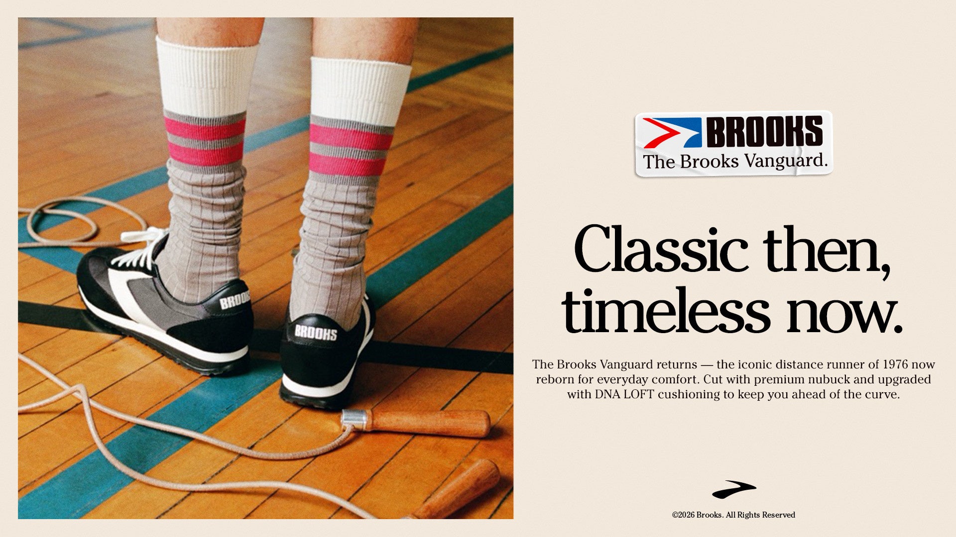 【米国ランニングシューズブランド“BROOKS”】1976年に誕生した「ヴァンガード」、50周年記念モデル発売！現代にふさわしい一足。