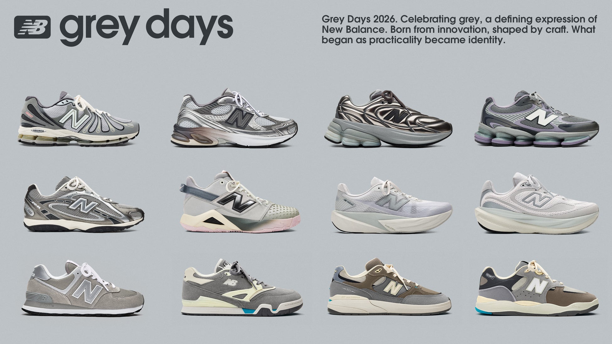 ニューバランス「Grey Days」を通してブランドのヘリテージと革新を称える