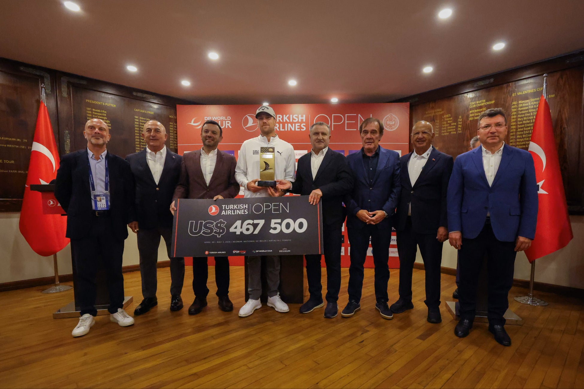 ミカエル・リンドベリ選手が「ターキッシュ エアラインズ オープン 2026」で優勝