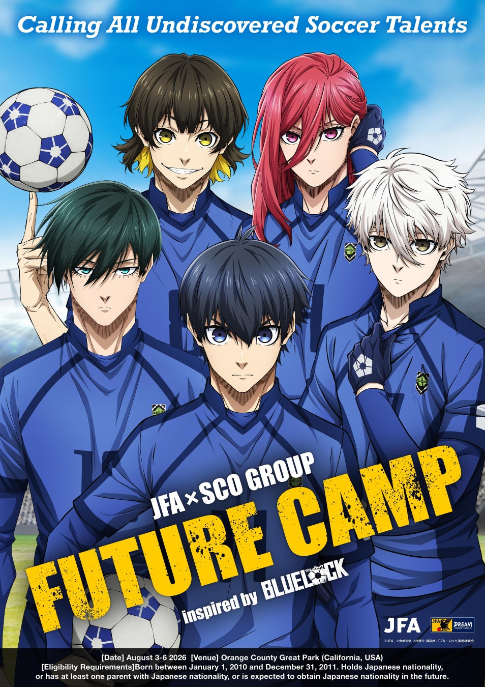 「JFA×SCO GROUP 「FUTURE CAMP」 inspired by BLUE LOCK」を始動