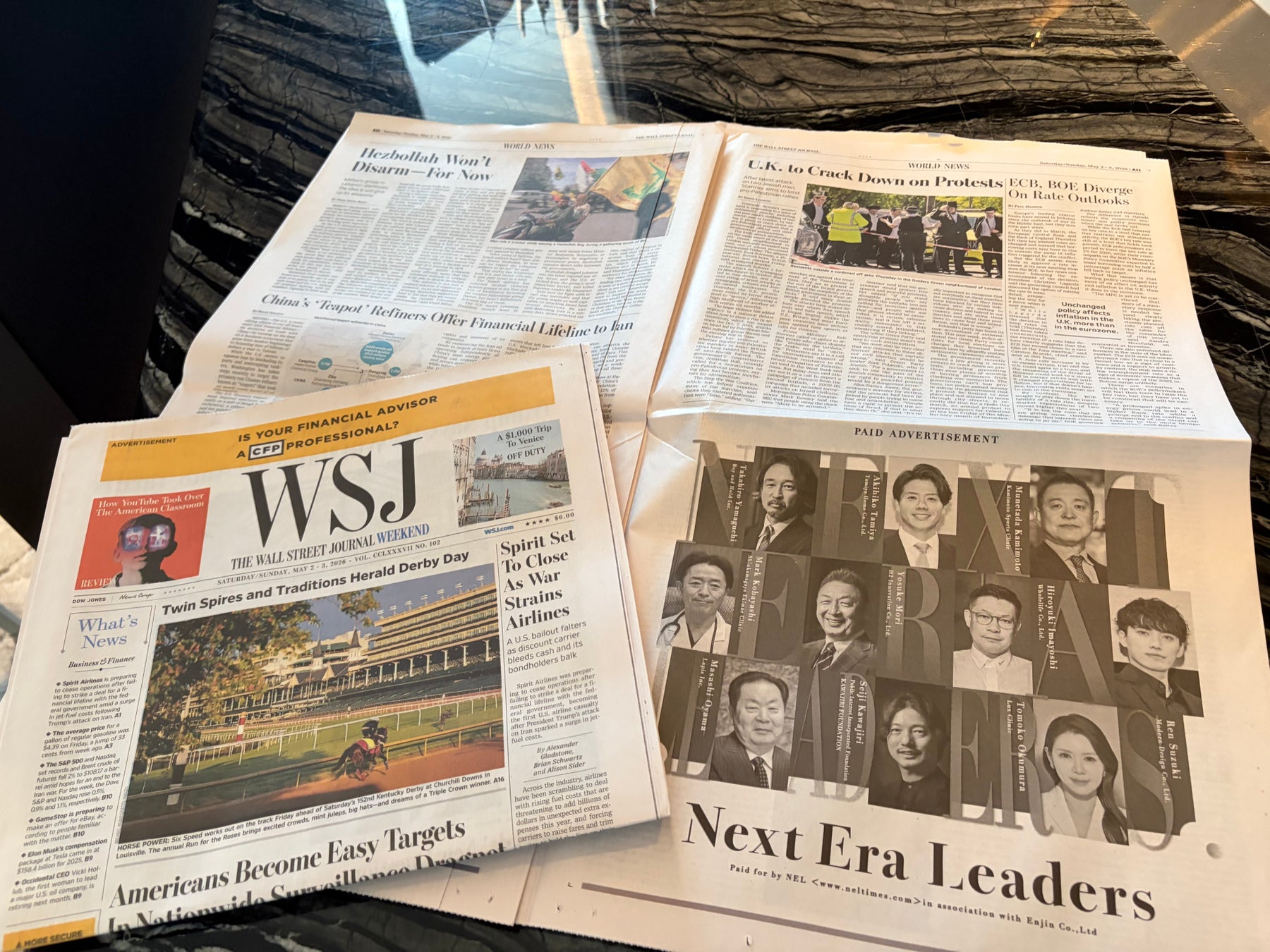 WSJ主催アワードNY授賞式での代表スピーチ全文を公開。現地メディアも「次世代のリーダー」と紙面に掲載。