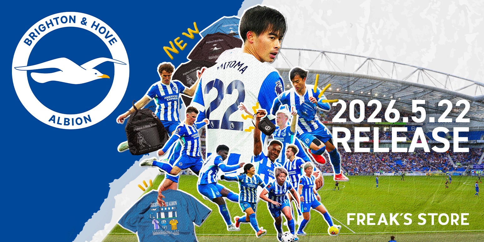 「Brighton & Hove Albion FC」× FREAK’S STORE。三笘 薫選手サイン入りアイテムが当たるSNSキャンペーンを本日よりスタート