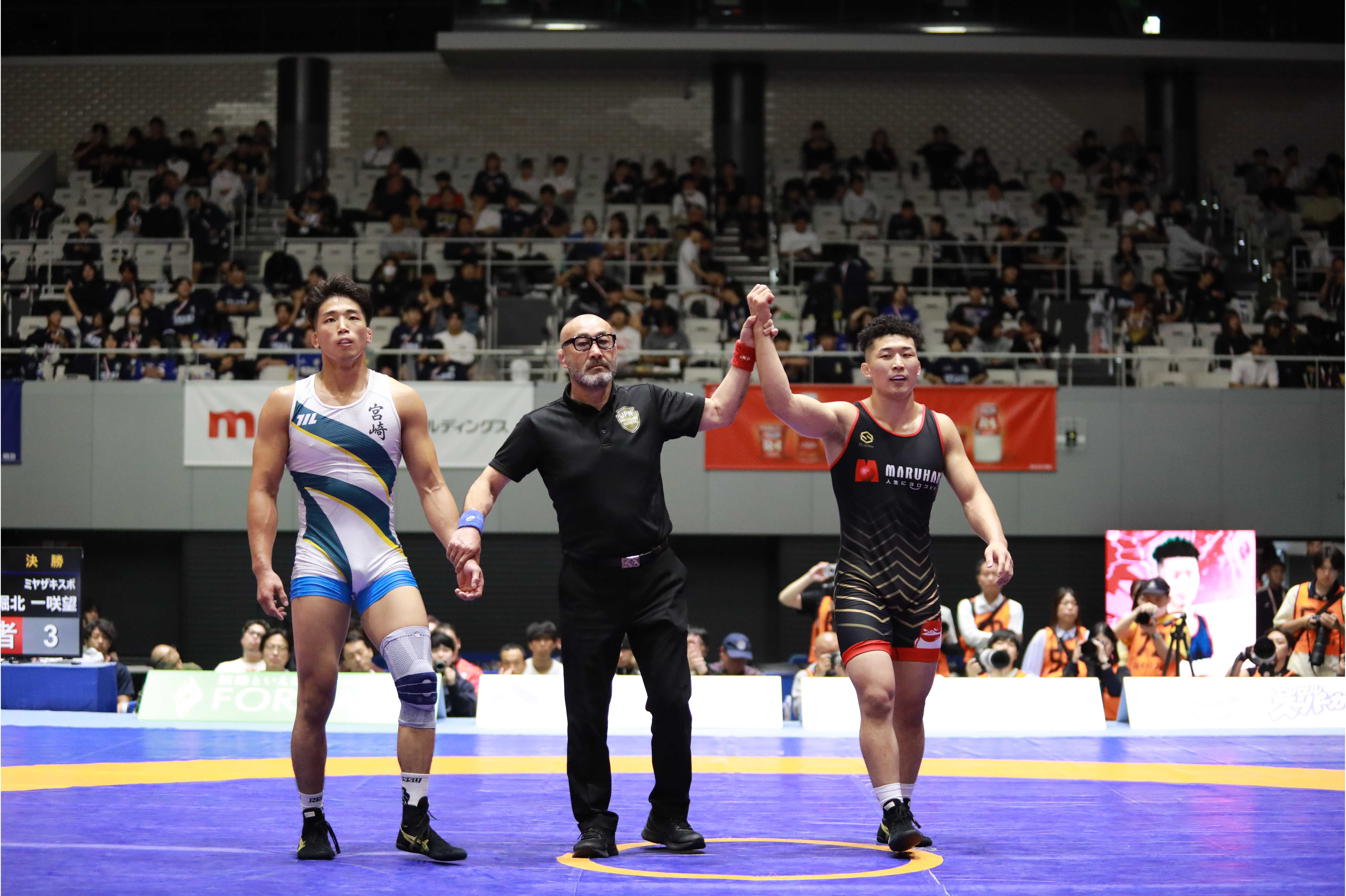 マルハン北日本カンパニー所属・レスリング 日下 尚 2026年明治杯全日本選抜レスリング選手権大会「グレコローマン77㎏級　優勝」