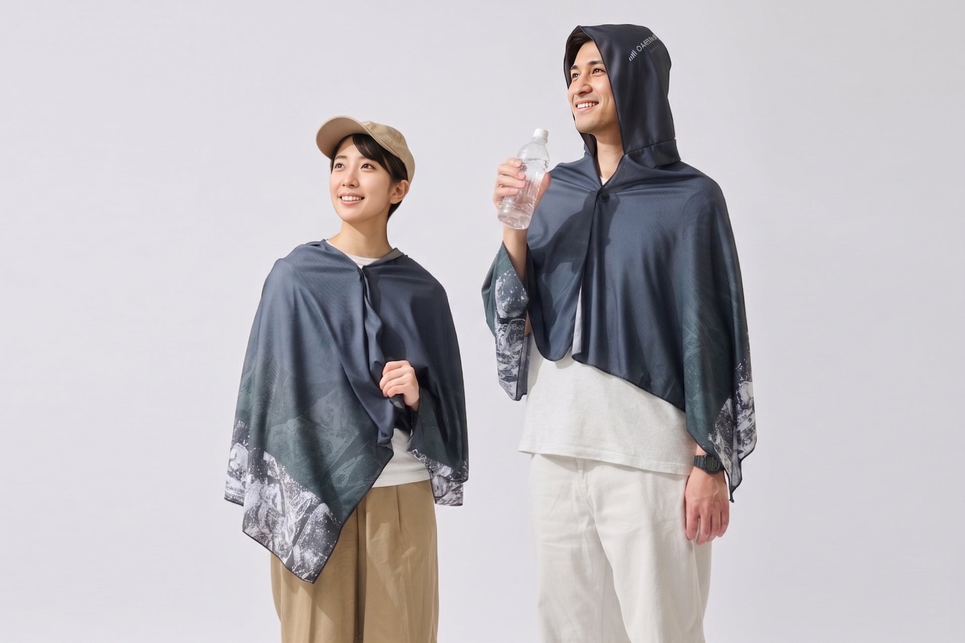 【マイナス15℃の衝撃】氷も電気も使わない冷却ポンチョ「DARWING アイスドレープ」を500個限定で新発売！