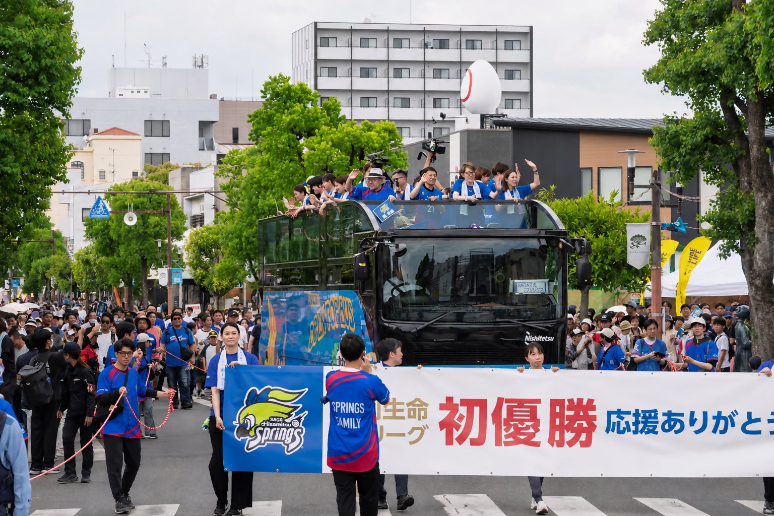 【佐賀市】ＳＡＧＡ久光スプリングス優勝祝賀パレードを開催！