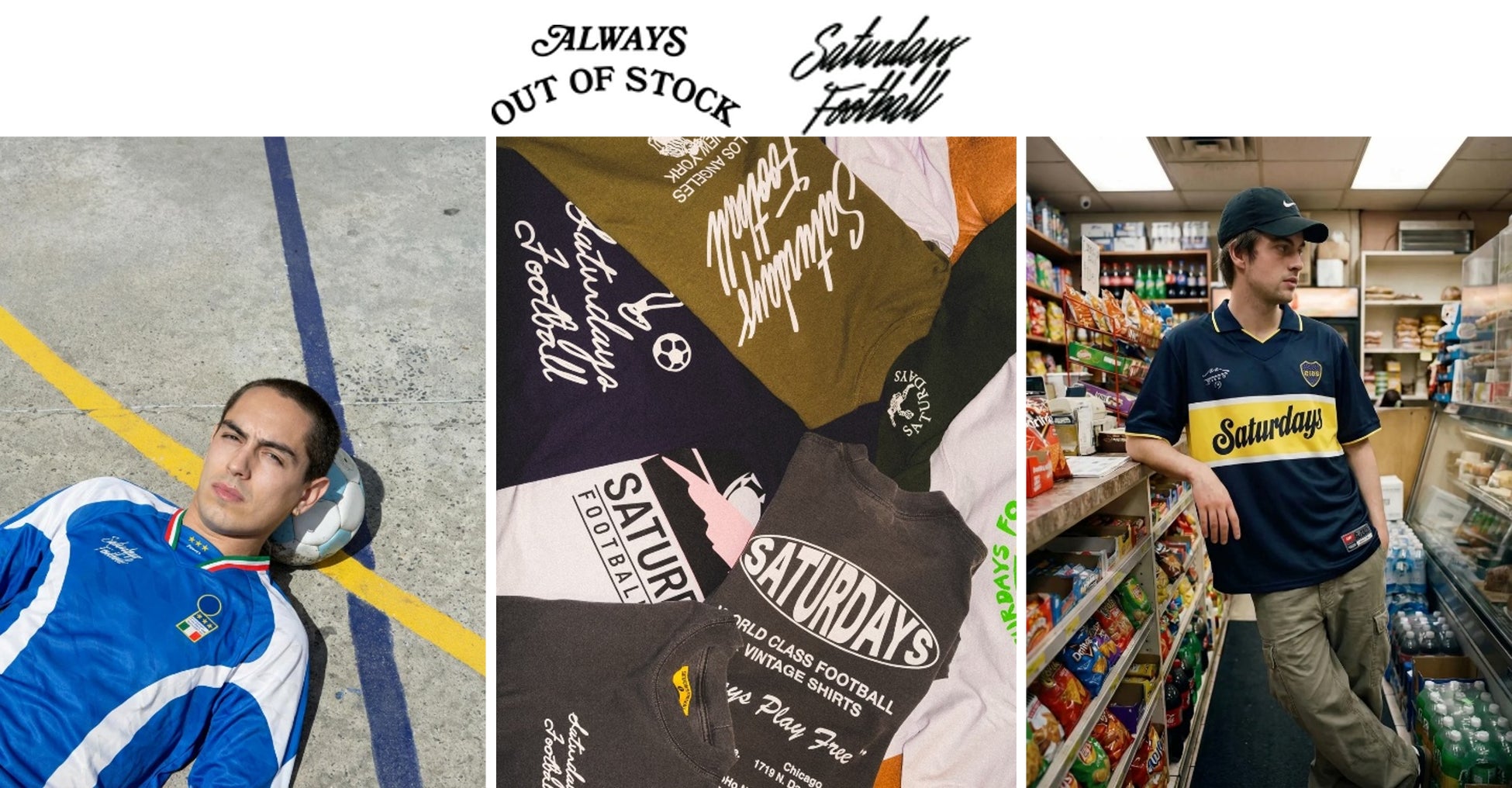 ALWAYS OUT OF STOCKが、日本初上陸となるSaturdays FootballとのPOP UP STOREを、6月10日（水）より、阪急うめだ本店にて開催