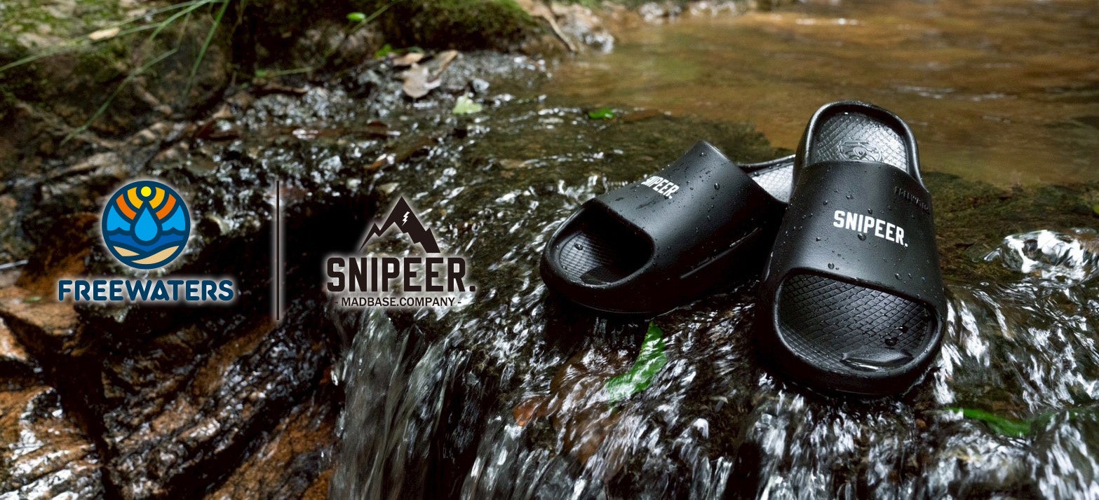 【6月20日発売】SNIPEER × freewaters、釣り場から街まで履ける限定コラボサンダル登場