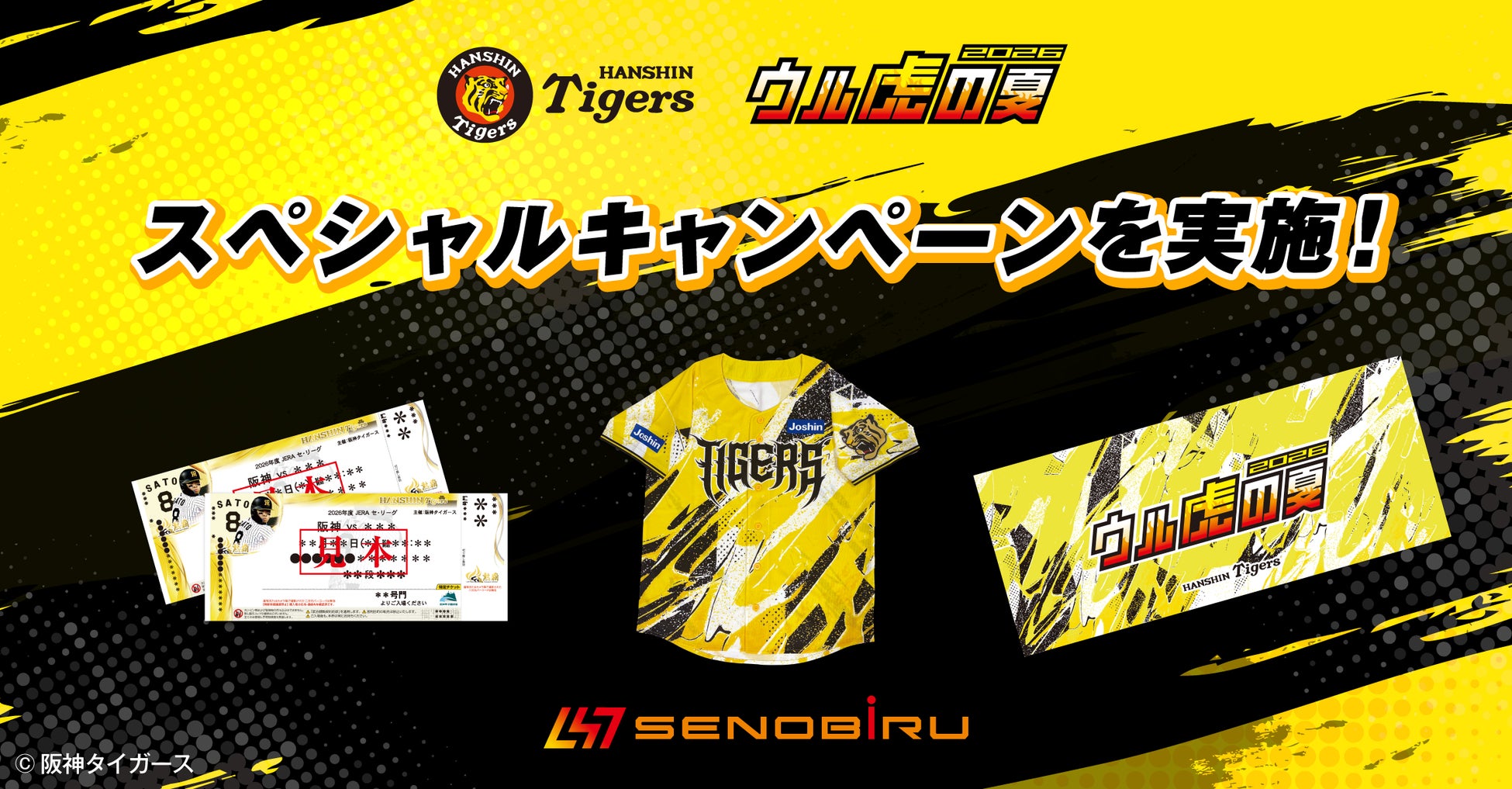 世界を目指すアスリートを応援する「SENOBIRU」が阪神タイガース「ウル虎の夏2026」に協賛