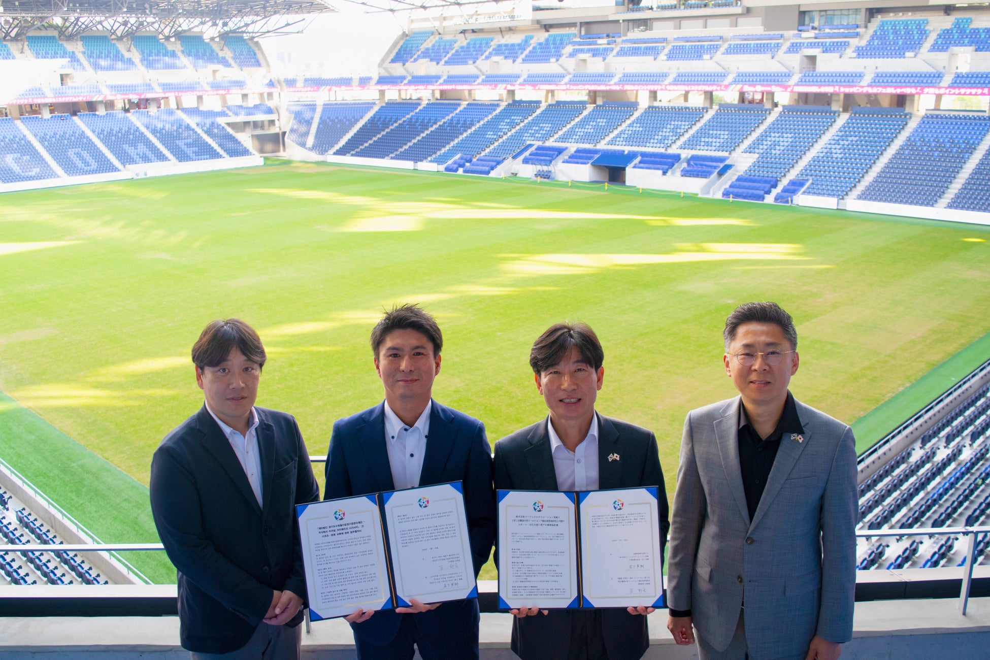 【初の海外提携】長崎スタジアムシティと韓国・京畿道水原W杯競技場管理財団が業務協約（MOU）を締結
