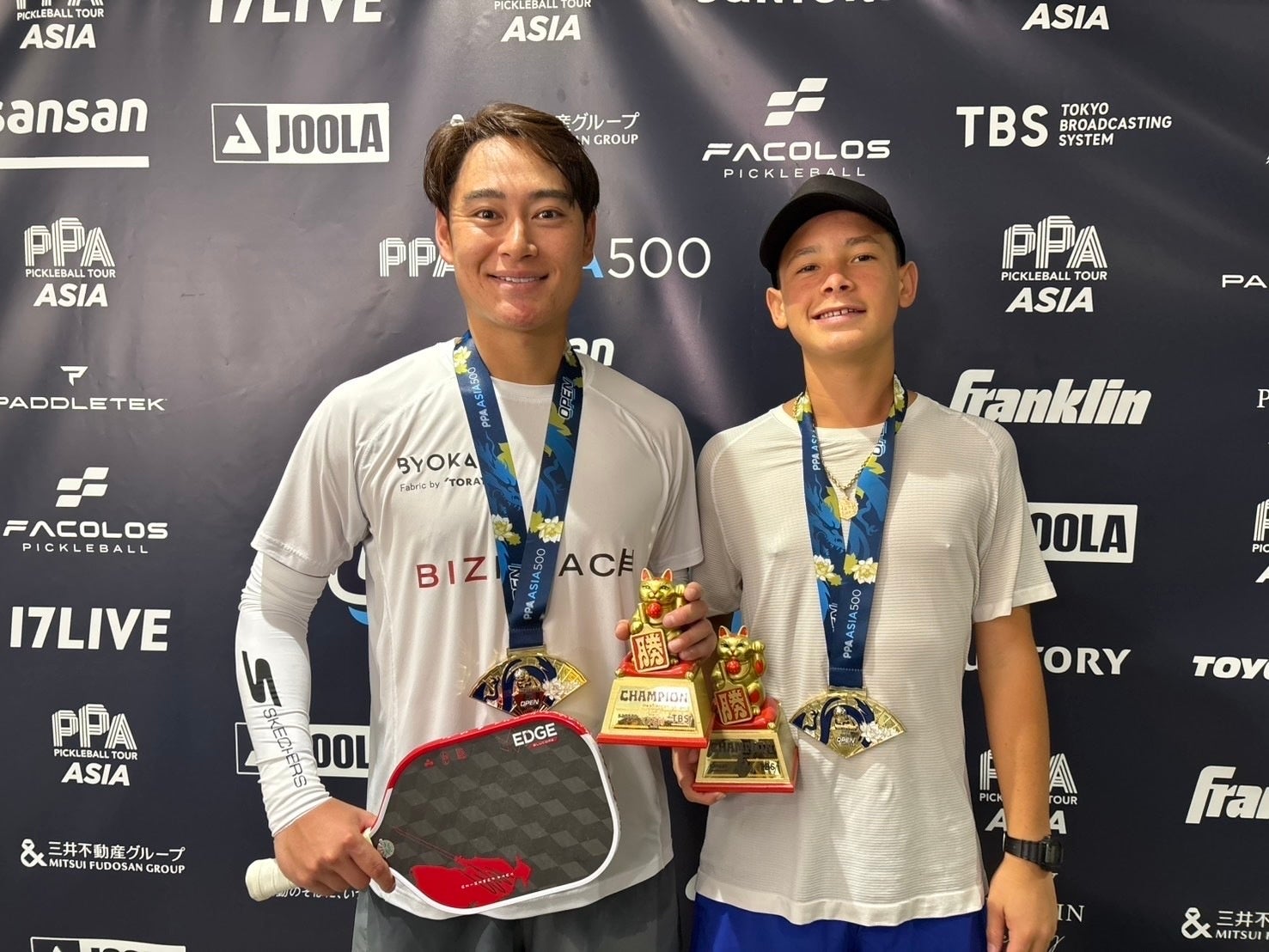 プロピックルボールプレーヤー 船水雄太選手がPPAツアー初の東京大会 男子ダブルスで優勝！