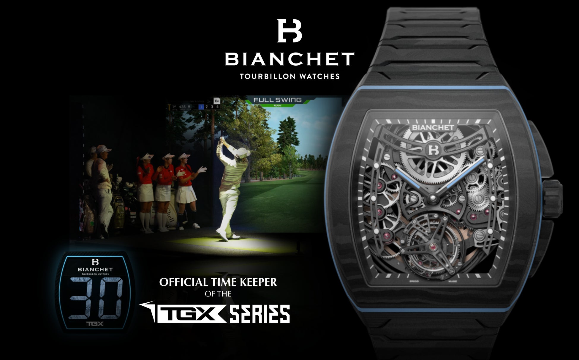 TGX SERIES、スイス高級時計メゾン「BIANCHET」とオフィシャルタイムキーパーパートナーシップを締結