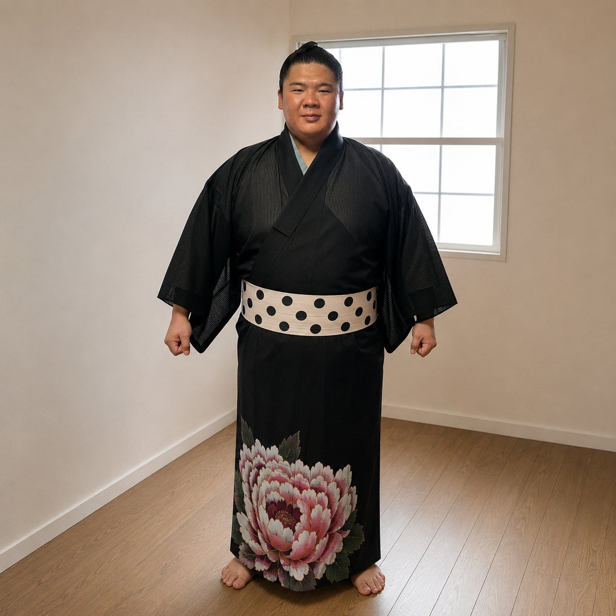 猛暑の名古屋場所、力士の正装も「洗える」高機能時代へ。宇良関の染め抜きをKIMONO MODERNがデザイン