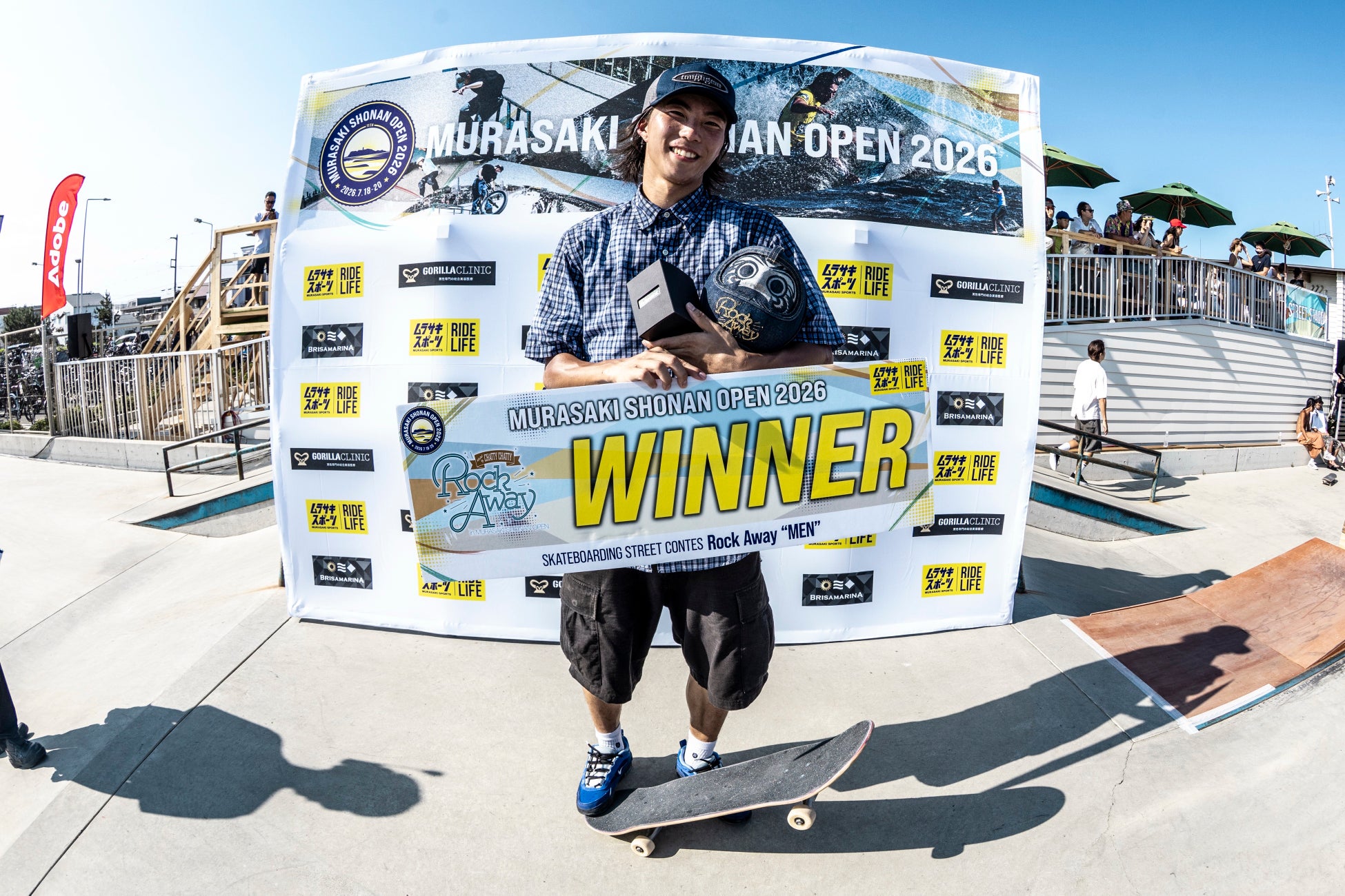 STANCEアンバサダー 坂本倭京が「MURASAKI SHONAN OPEN 2026」スケートボード男子ストリートで優勝