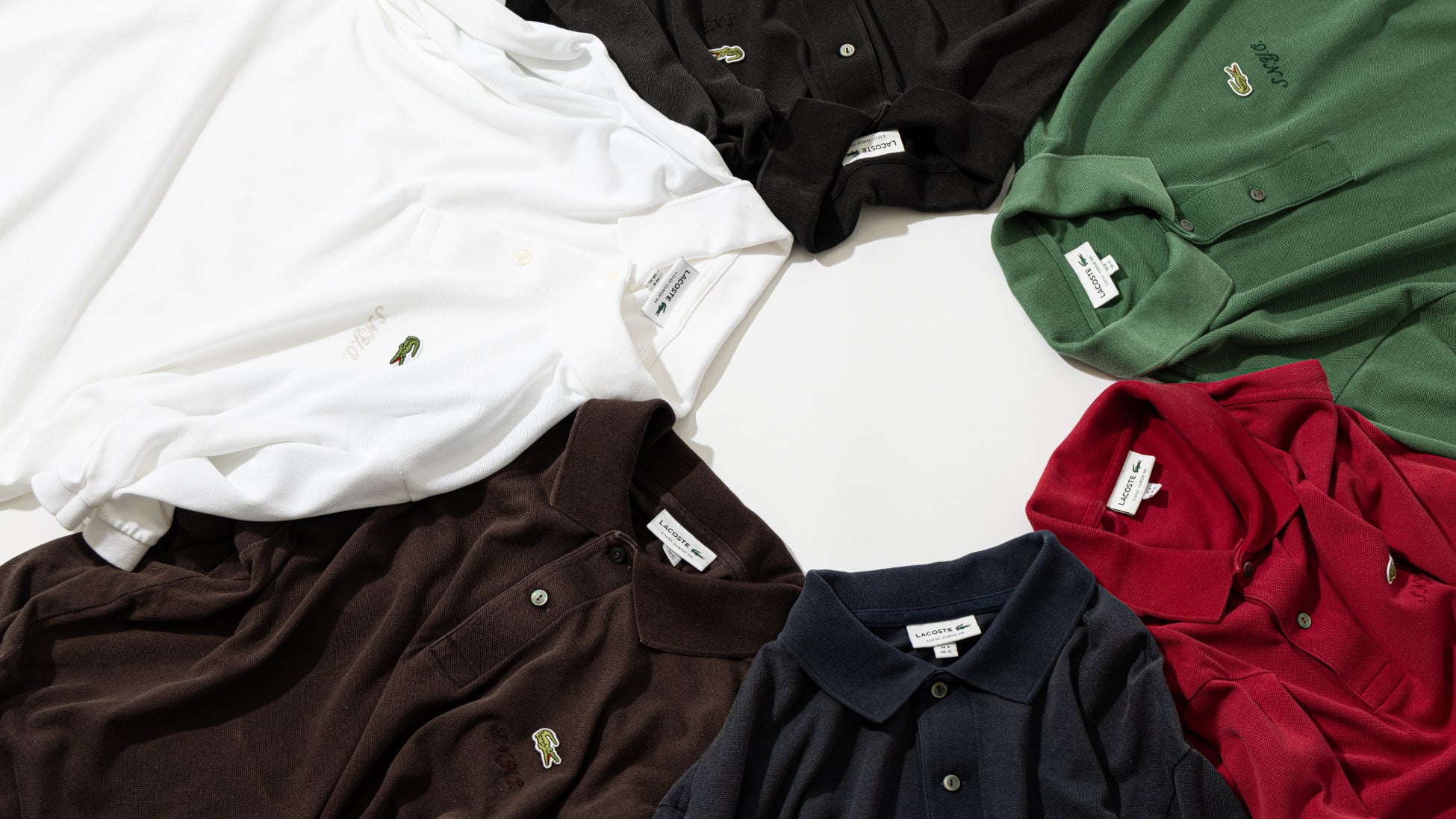Saturdays NYCがLACOSTEの象徴的ポロシャツ「L.12.12」をカスタムした限定アイテムを発売