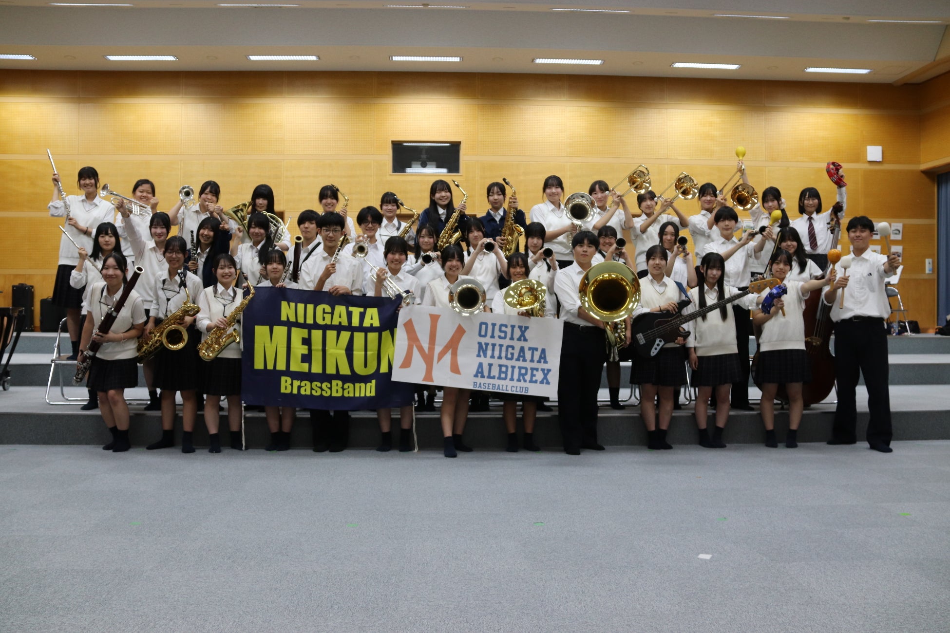 【オイシックス新潟】9/6(日)西武戦で新潟明訓中学・高校 吹奏楽部とのコラボ応援決定！過去最多の総勢83名での応援演奏を予定
