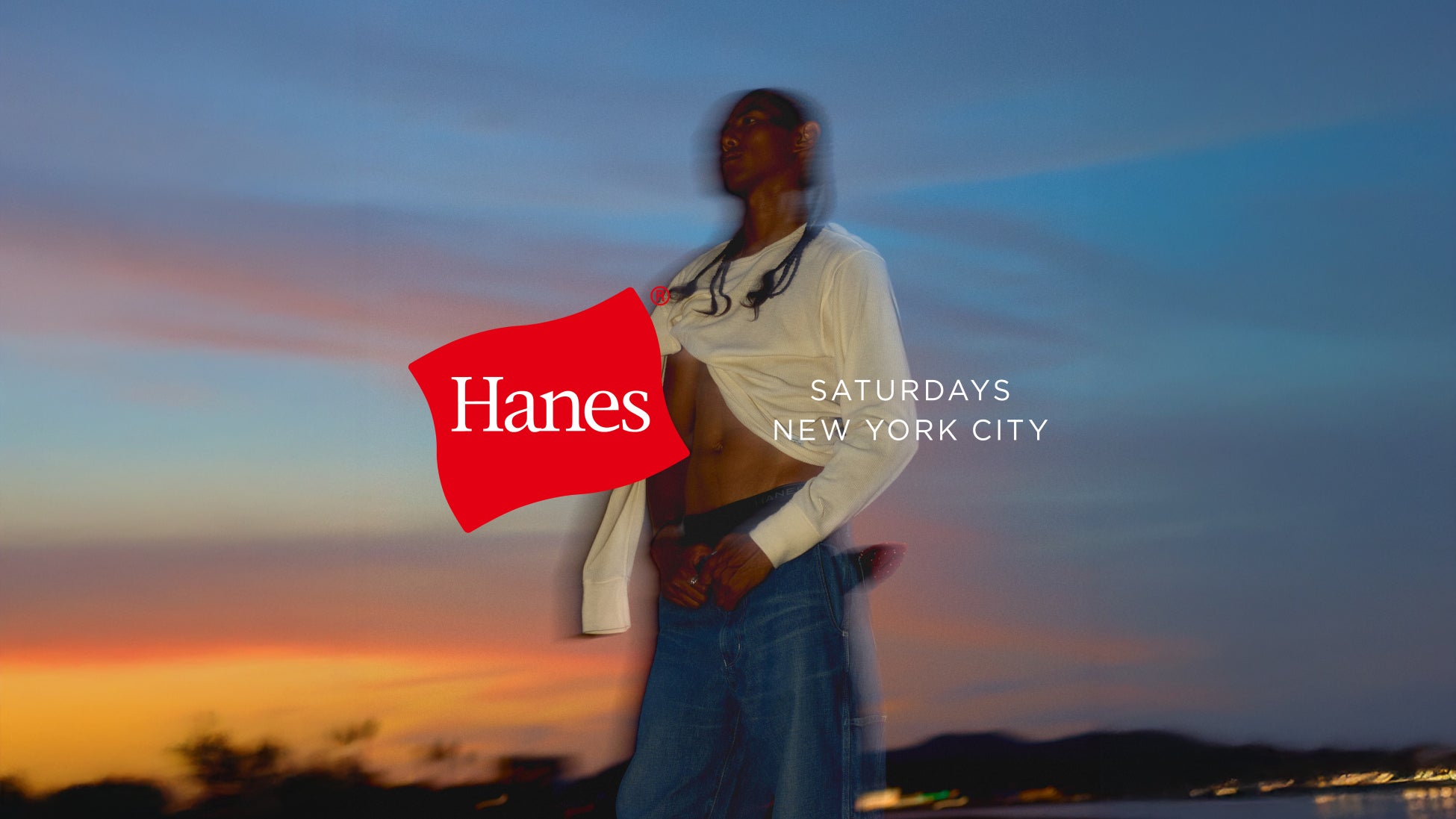 Saturdays NYCがHanesとの別注第2弾、クルーネックワッフルロングスリーブプルオーバーを発売