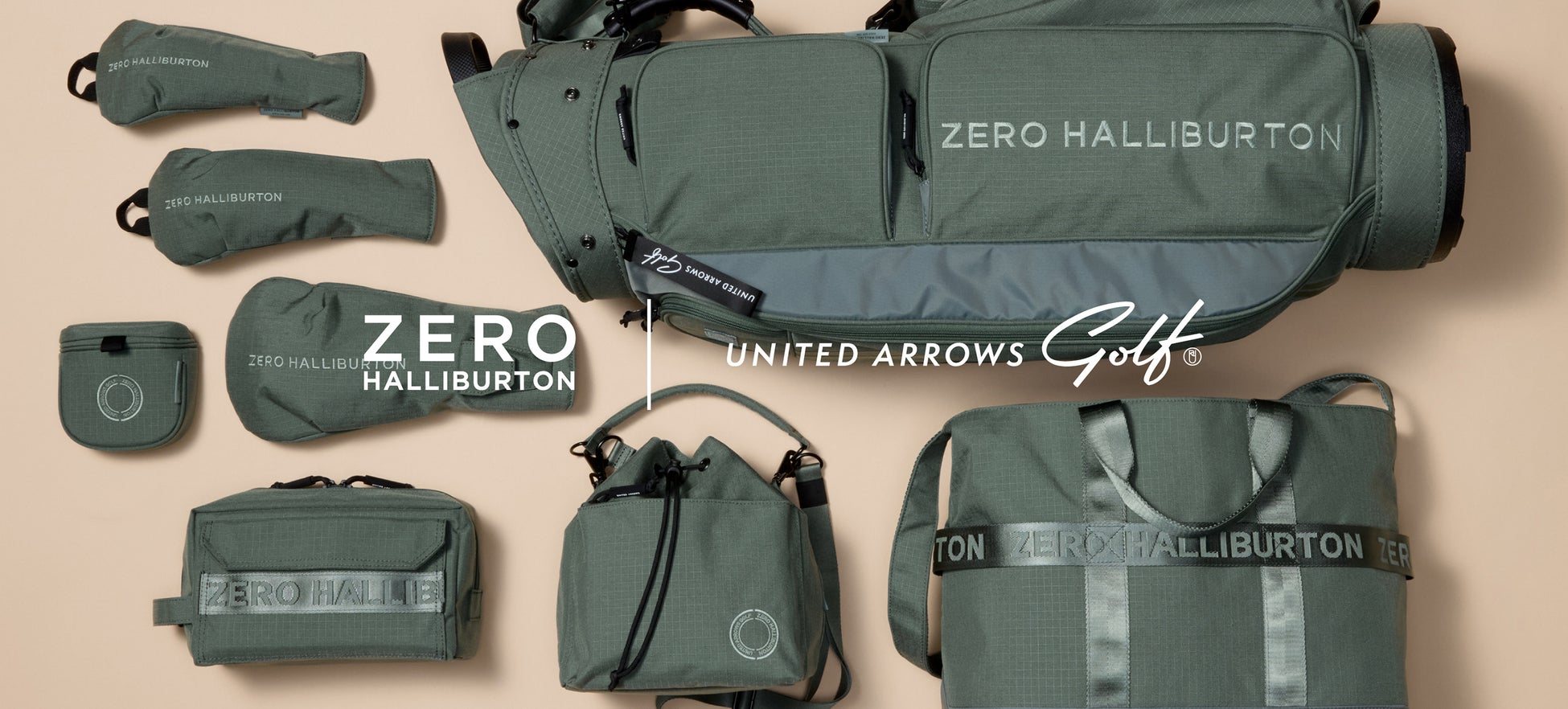 ZERO HALLIBURTON × UNITED ARROWS GOLF。グリーンを纏った、コラボレーション第4弾　9/25発売