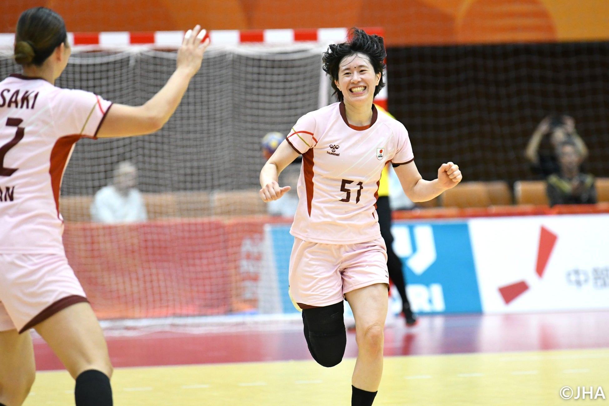 ハンドボール女子日本代表・吉留有紀選手　国際試合通算50試合出場を達成