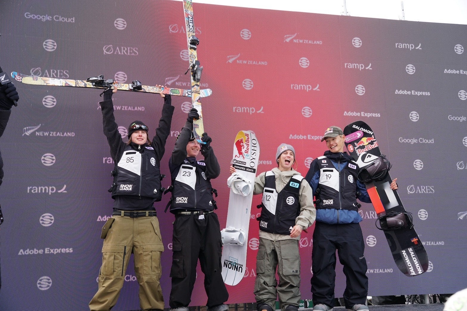 【JWSC国際スノーボード＆スケートボード専門学校】山田琉聖、THE SNOW LEAGUE「WORLD CHALLENGE」男子スノーボードで優勝！チームも総合V